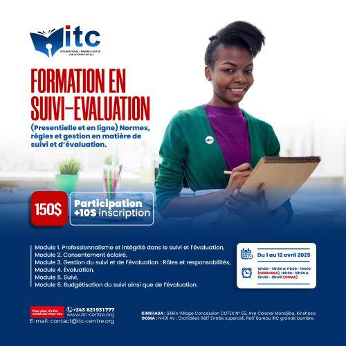 SUIVIVALUATION Normes rgles et gestion en matire de suivi et dvaluation. Gestion de Projet avec Microsoft Project Organiser par ONG ITC International Training Center